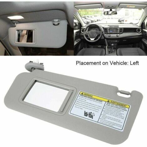 Sonnenblende, Linke Seite, Toyota Rav4 2006, Originale Standard-auto-sonnenblende, Abs Grau, Linke Fahrerseite, Sonnenblende 74320-42501-b2, Autofenster-sonnenblende.