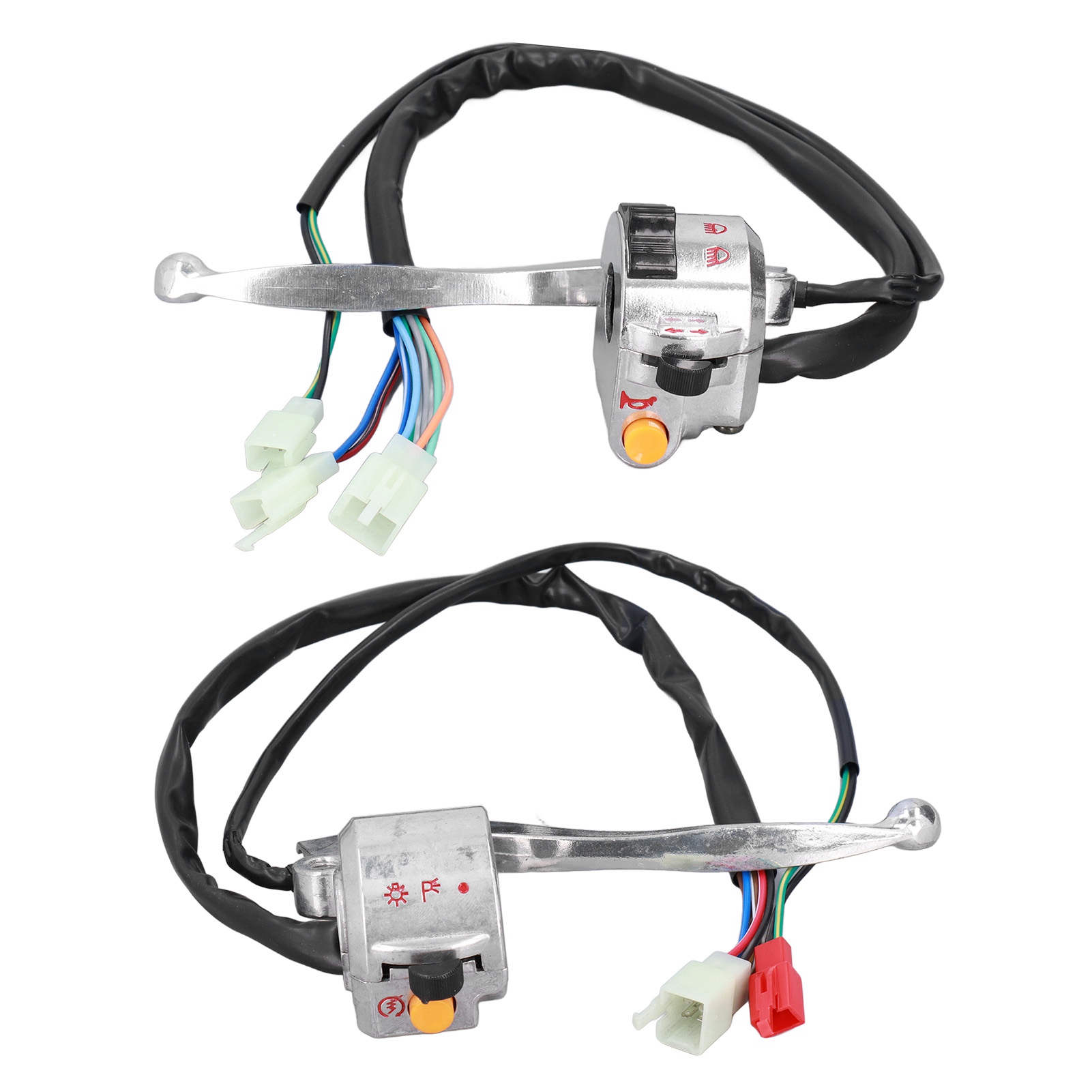Motorrad-trommelbremsschalter, Silberne Aluminiumlegierung, 22 Mm – 2 Stück Für Jh70/jh90
