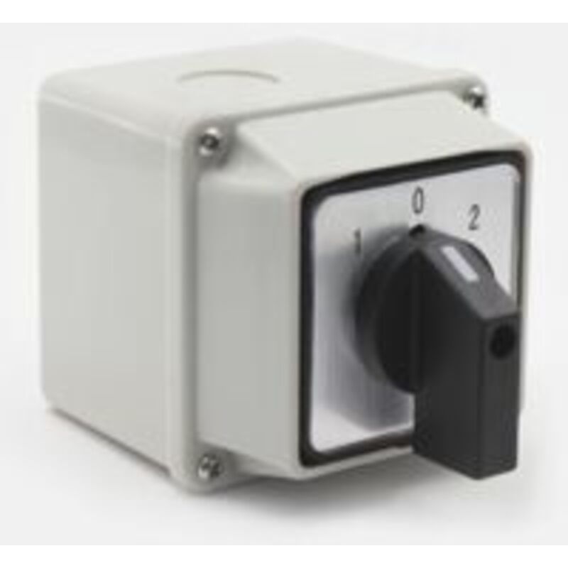 Lw26-20/2 Universal-stromquellenumschalter Mit Montagekasten - 380 V, 20 A - Universal-drehnockenschalter