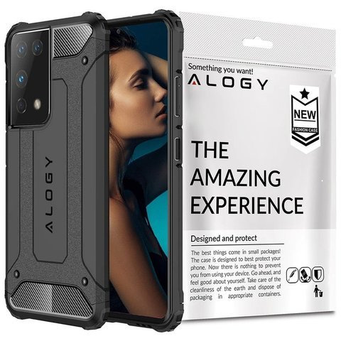 Alogy Hard Armor Schutzhülle Für Samsung Galaxy S21 Ultra, Grau