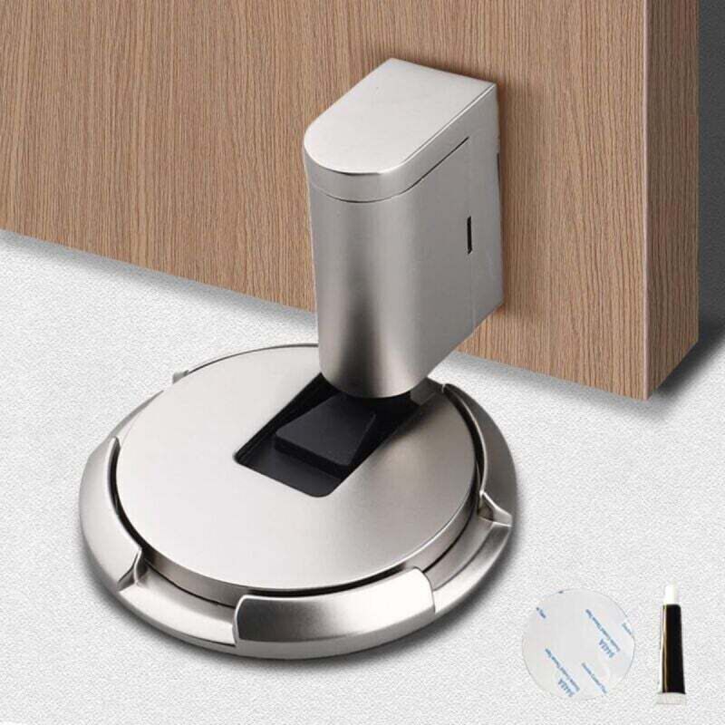 Verstellbarer Magnetischer Türstopper, Kein Bohren Erforderlich – Selbstklebender Saugnapf, Starker Schutz Für Büro-, Wohn- Und Garagenwände.