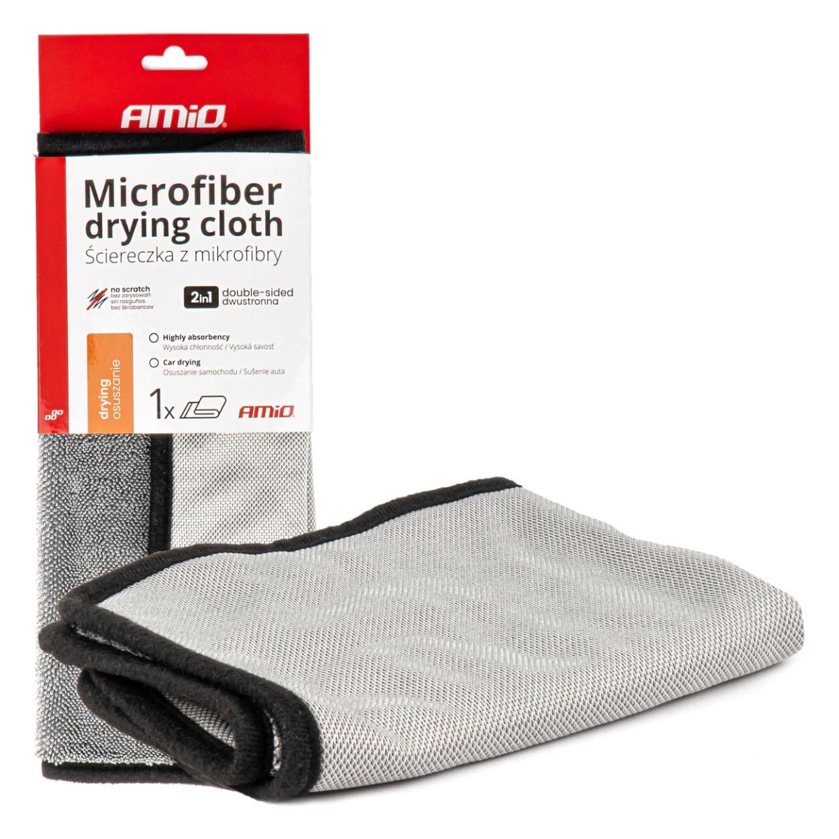 Mikrofaser-autotrockentuch 40x30 Cm 550 G Amio-03981