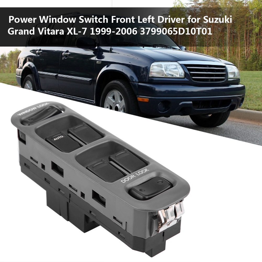 Suzuki Grand Vitara Xl-7 1999-2006 Fensterheberschalter - 37990-65d10-t01 Abs Schwarz/grau