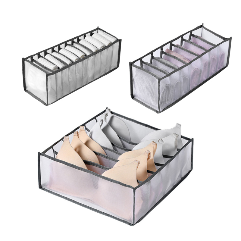 Faltbare Aufbewahrungsbox Für Unterwäsche, Schubladeneinteiler Aus Netzgewebe Für Den Heimgebrauch, Organizer Für Unterwäsche/bhs/socken