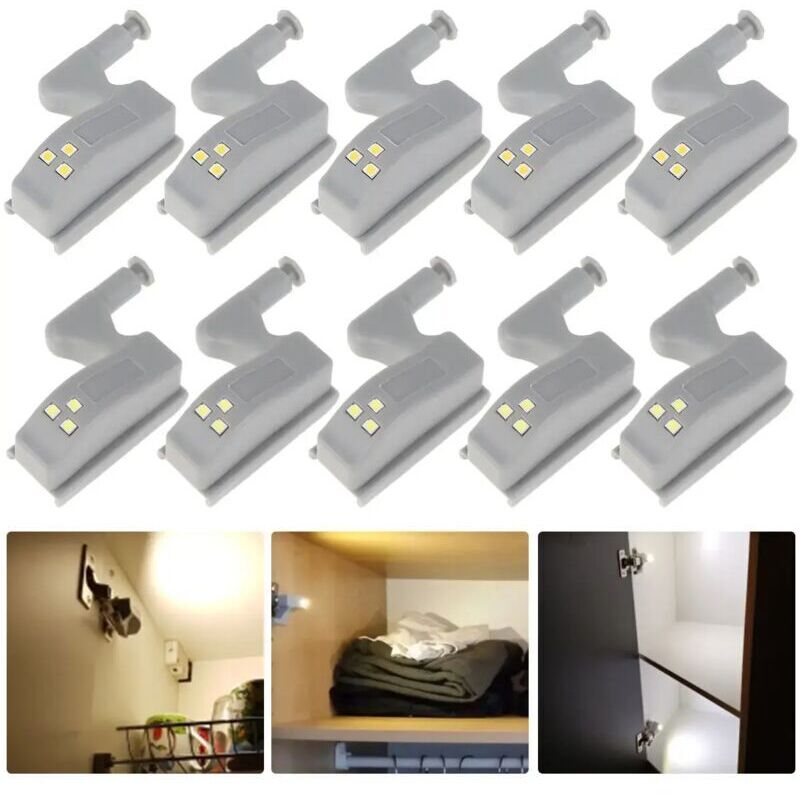 Integrierte, Klappbare Led-möbelleuchte – 10 Stück, Automatischer Bewegungssensor, Ideal Für Schränke/kleiderschränke/nachtlicht