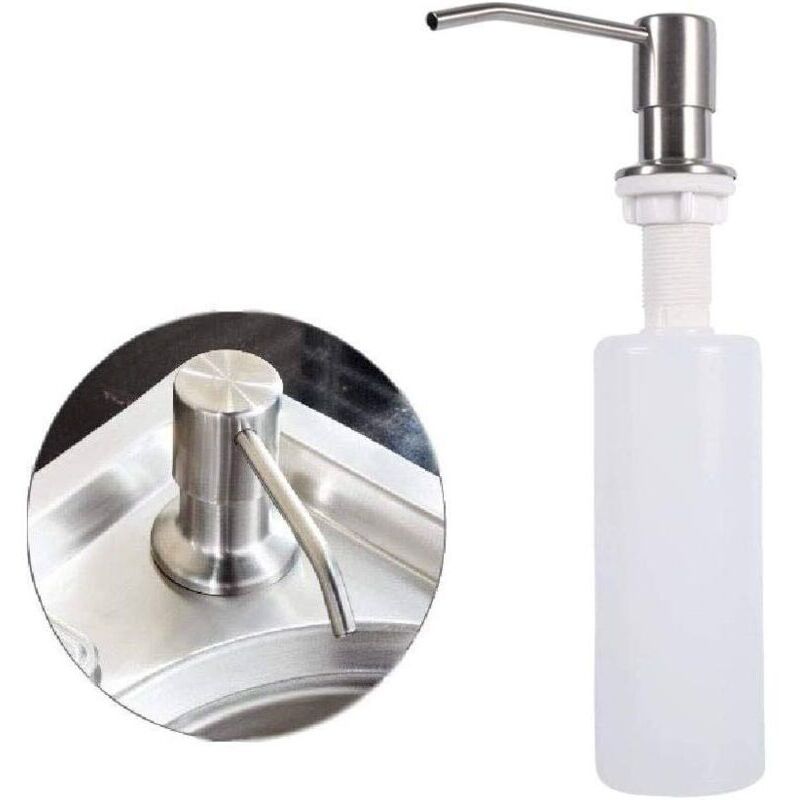 Seifenspender Aus Edelstahl Für Die Spüle – 250 Ml, Silberfarben, Elegantes Und Langlebiges Design Für Küche Und Bad
