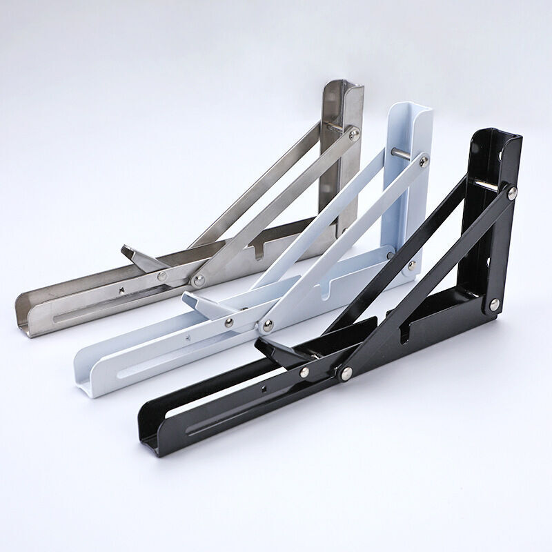 Klappbare Regalhalterung – Set Mit 2 Wandhalterungen Aus Edelstahl, 350 × 175 Mm, Silber