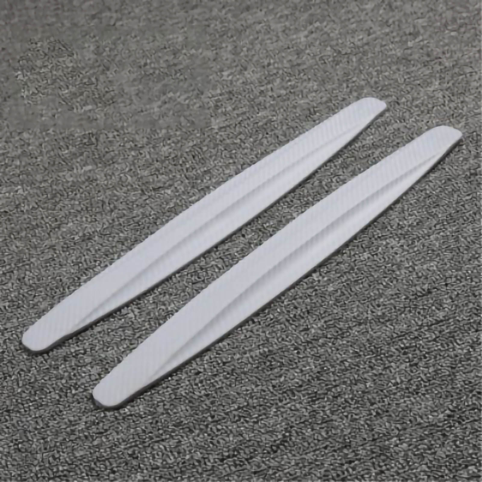 Wasserdichte Pvc-stoßstangenschutzleisten, 2 Stück, Elegante Farbe Carbonfaser-grau