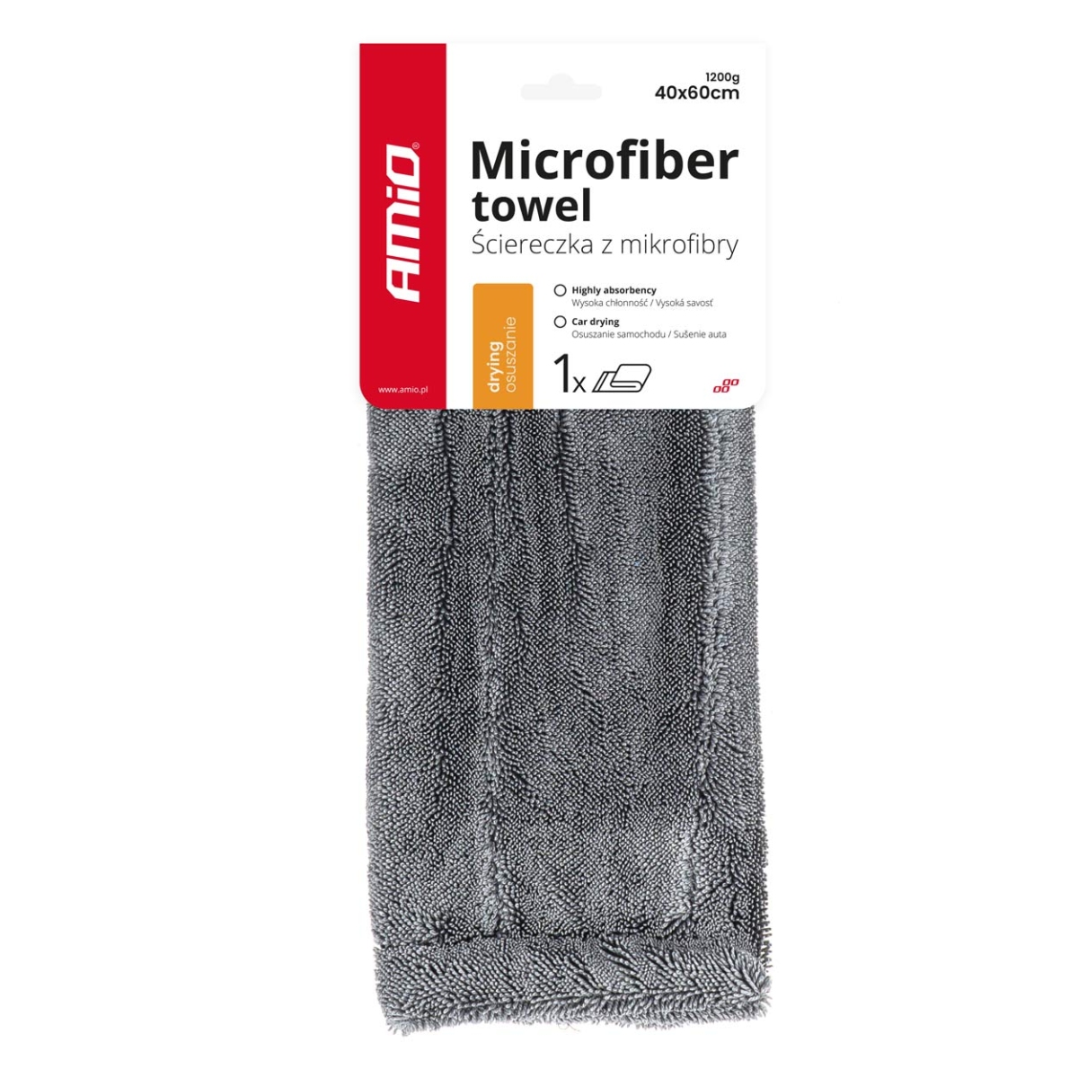 Mikrofasertuch Zum Trocknen Von Autolack 40x60 Cm Amio-03760