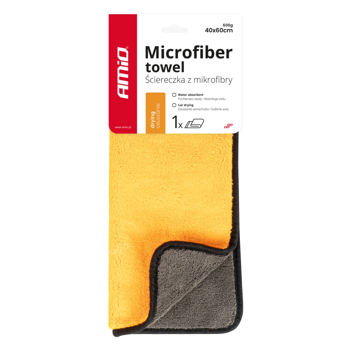Mikrofasertuch Zum Trocknen Von Autolack 40x60 Cm Amio-03753