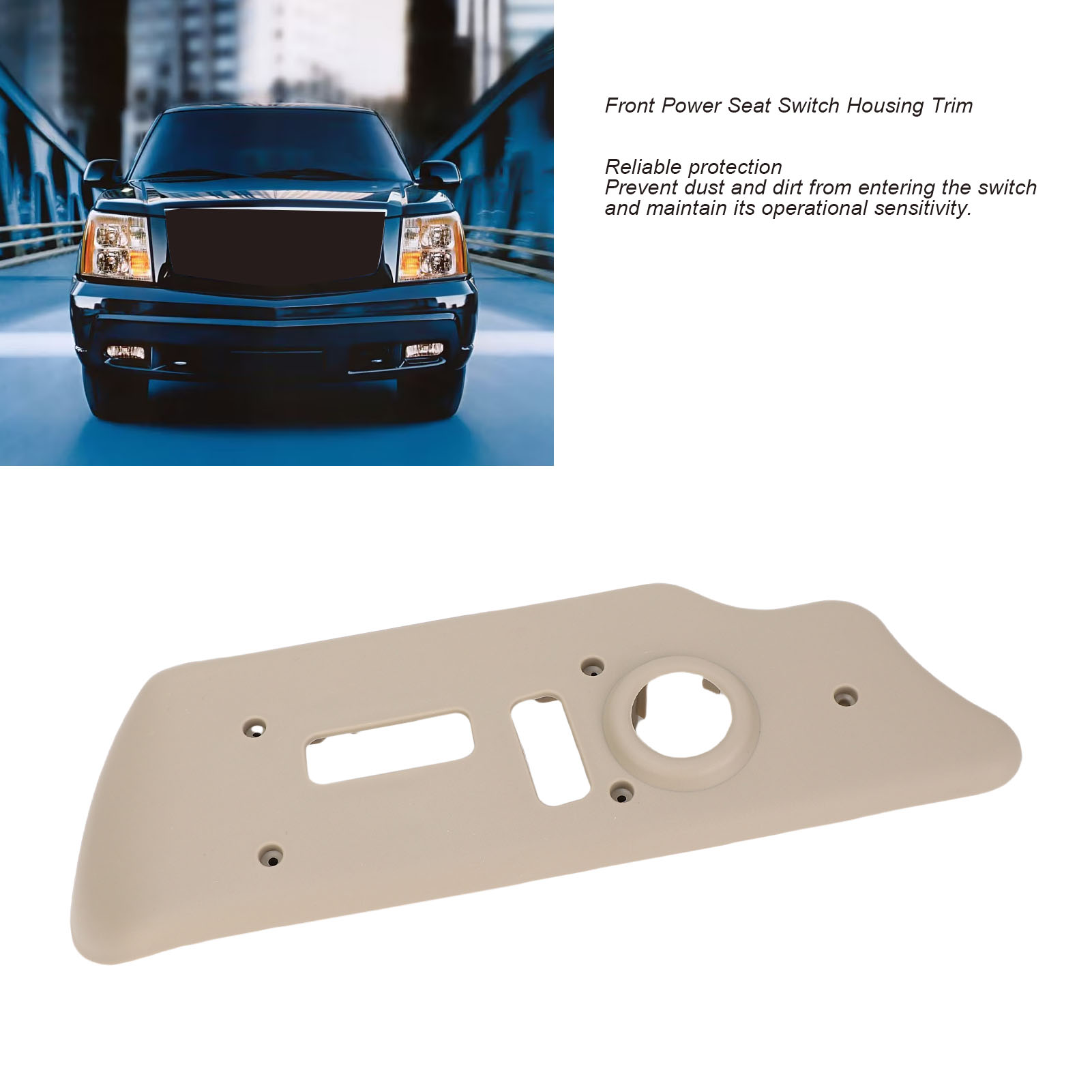 Abdeckung Für Den Elektrischen Sitzverstellschalter Vorne Rechts, Grau, Für Dodge Ram 1500/2500/3500 (2003–2006) – Ersatzteilnummer 88941679/88941683
