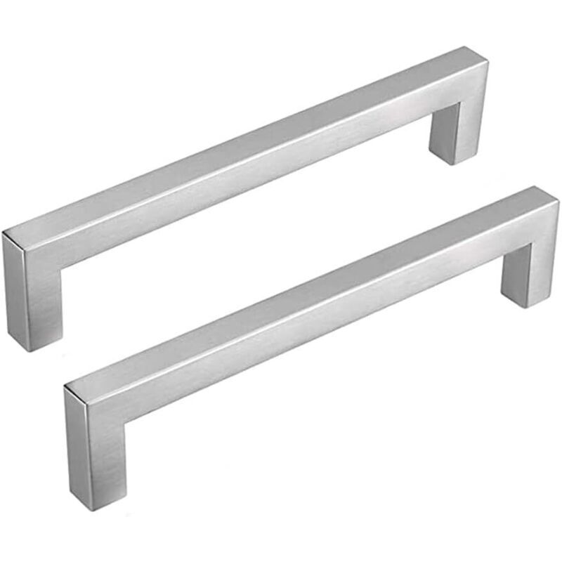Küchenschrankgriffe Aus Silberfarbenem Edelstahl – 10er-pack, 128 Mm Lochabstand, Poliert Und Langlebig