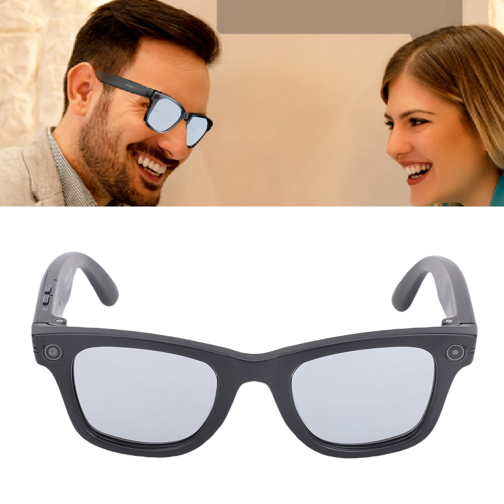 W610 Ki-smartbrille Mit 8-mp-kamera, 32 Gb Speicher, Bluetooth Und Blaulichtfilter (silber)