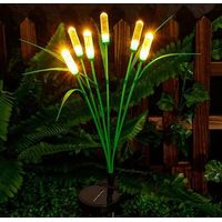 2 Solar-led-gartenleuchten, 76 Cm, 6 Glühbirnen, Ip65, Nachtdekoration