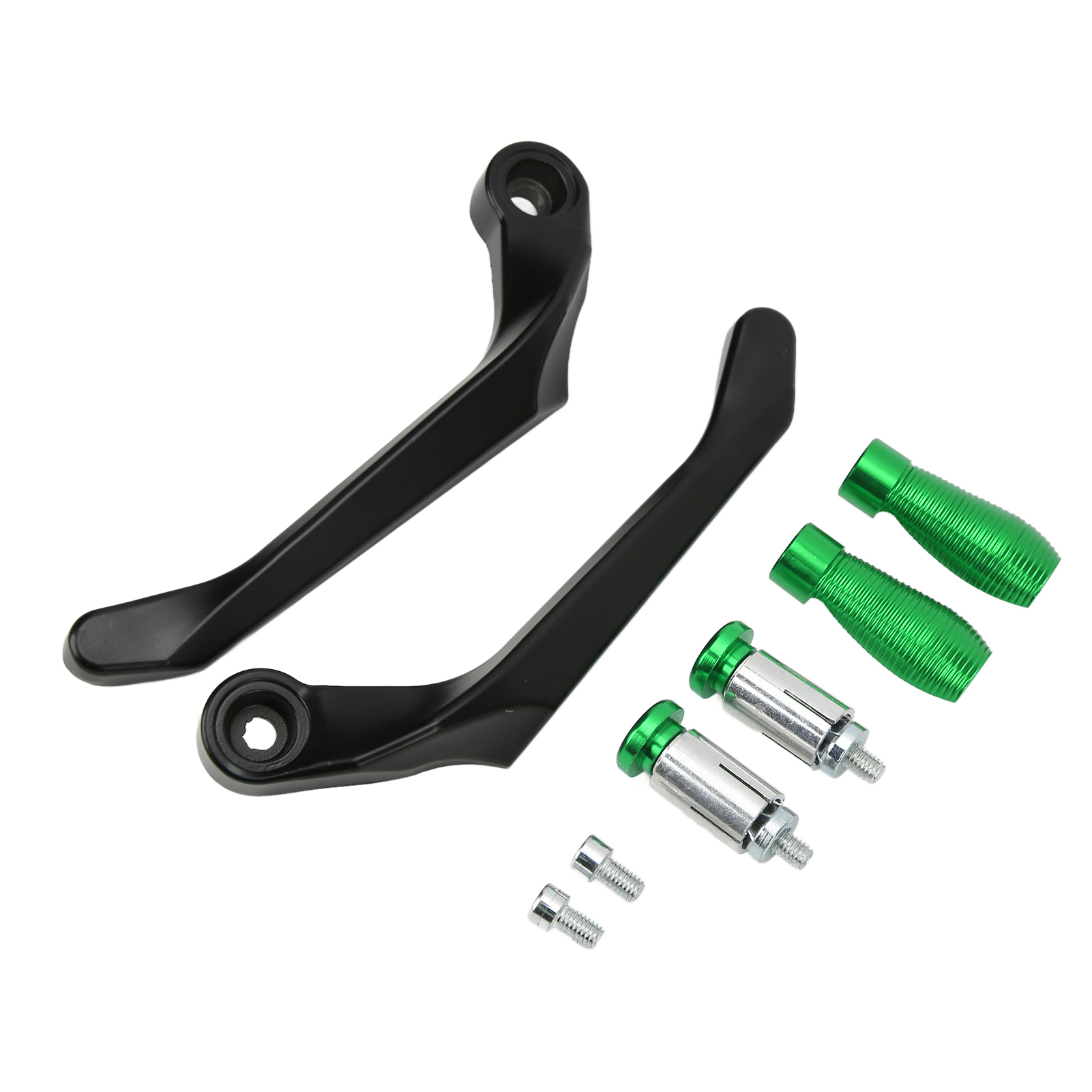 Motorrad-hebelschutz, 2er-set Aluminium-hebelschützer Für Bremse Und Kupplung, Mountainbike-kompatibel, Grün
