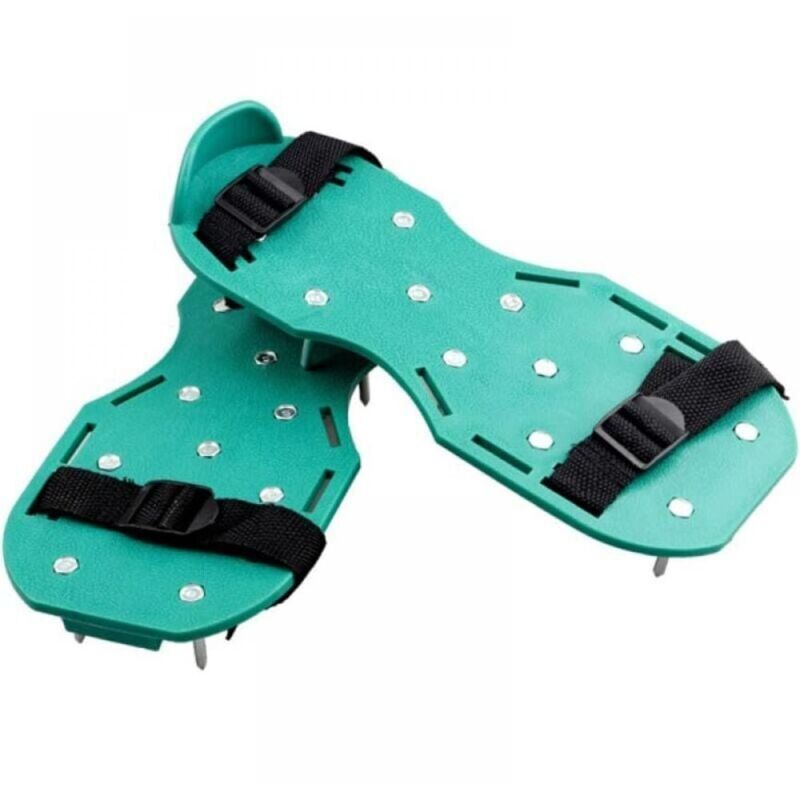Rasenlüfterschuhe Mit 25-mm-sohlen Und Spikes – 2 Verstellbare Sandalen Für Gartenarbeiten Und Bodenpflege