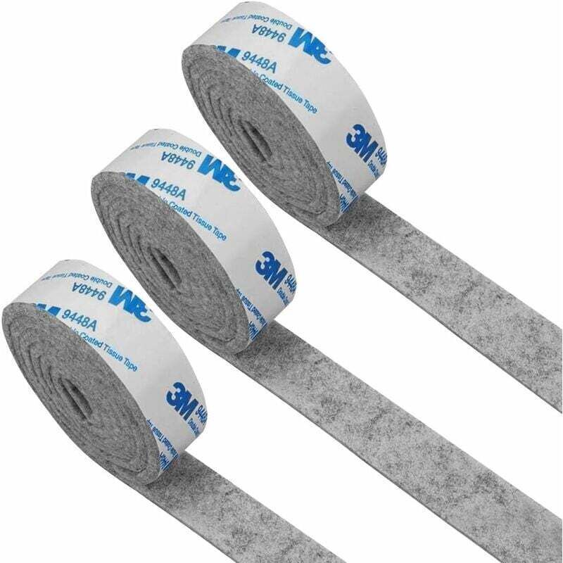 Selbstklebender Möbelfilz – 5 Rollen Rutschfester Filz (100 × 2 Cm), Individuell Zuschneidbar, Optimaler Schutz