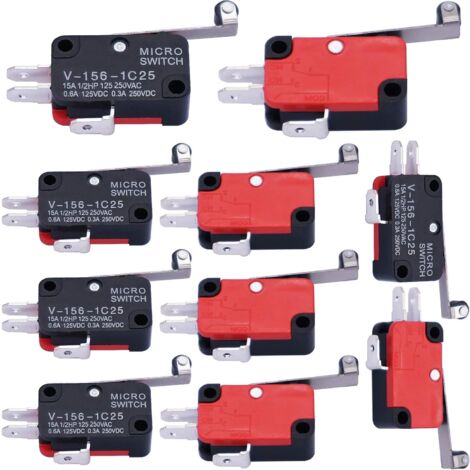 Packung Mit 10 Spdt No/nc-rollenkippschaltern, Momentan-endschalter Für Cnc-fräse V-156-1c25