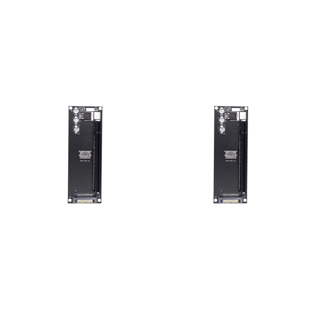 2x Pcie Auf Sff-8611 Adapter Oculink Sff-8611 Auf Pcie Pci-express 16x 4x Mit Stromanschluss Für Gpu