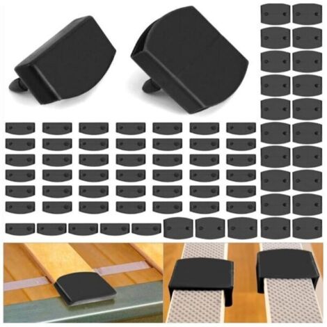72 Lattenrostkappen Für Bettgestelle, 48 X Lattenendkappen Und 24 X Mittelstützen, Kunststoff-ersatzkappen Für 5,3 Cm - 5,5 Cm Latten (5,5 Cm X 9 Mm Innenmaße)