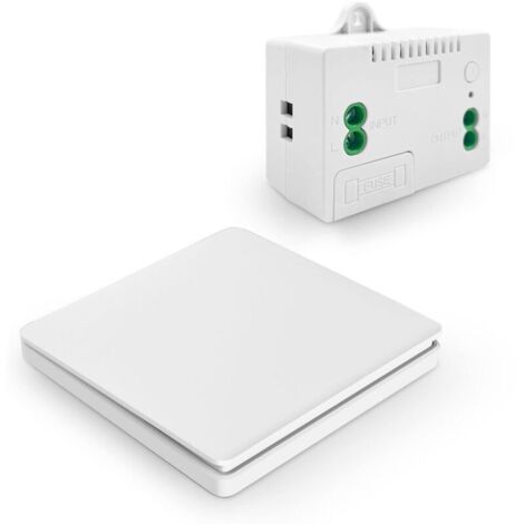 Rf433 Funk-wandschalter, Netzunabhängige Fernbedienung, 50 M Reichweite, Kompatibel Mit Alexa Und Google Home, Keine Verkabelung Erforderlich