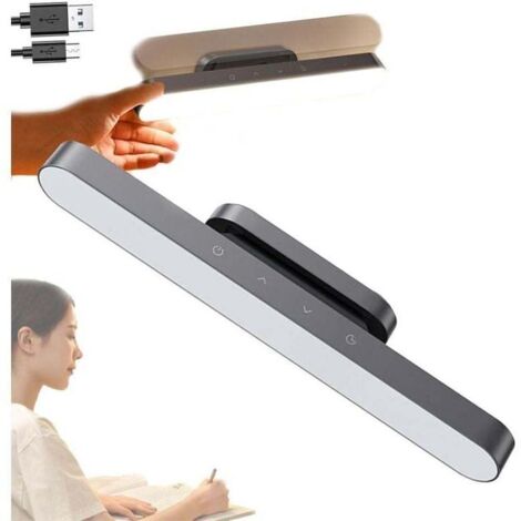 Wiederaufladbare Magnetische Led-lampe, Unterbauleuchte Mit Timer, Dimmbarer Lichtstreifen Mit Touch-steuerung, Batteriebetriebene Schreibtischlampe Für Küche, Schlafzimmer Oder Kleiderschrank.