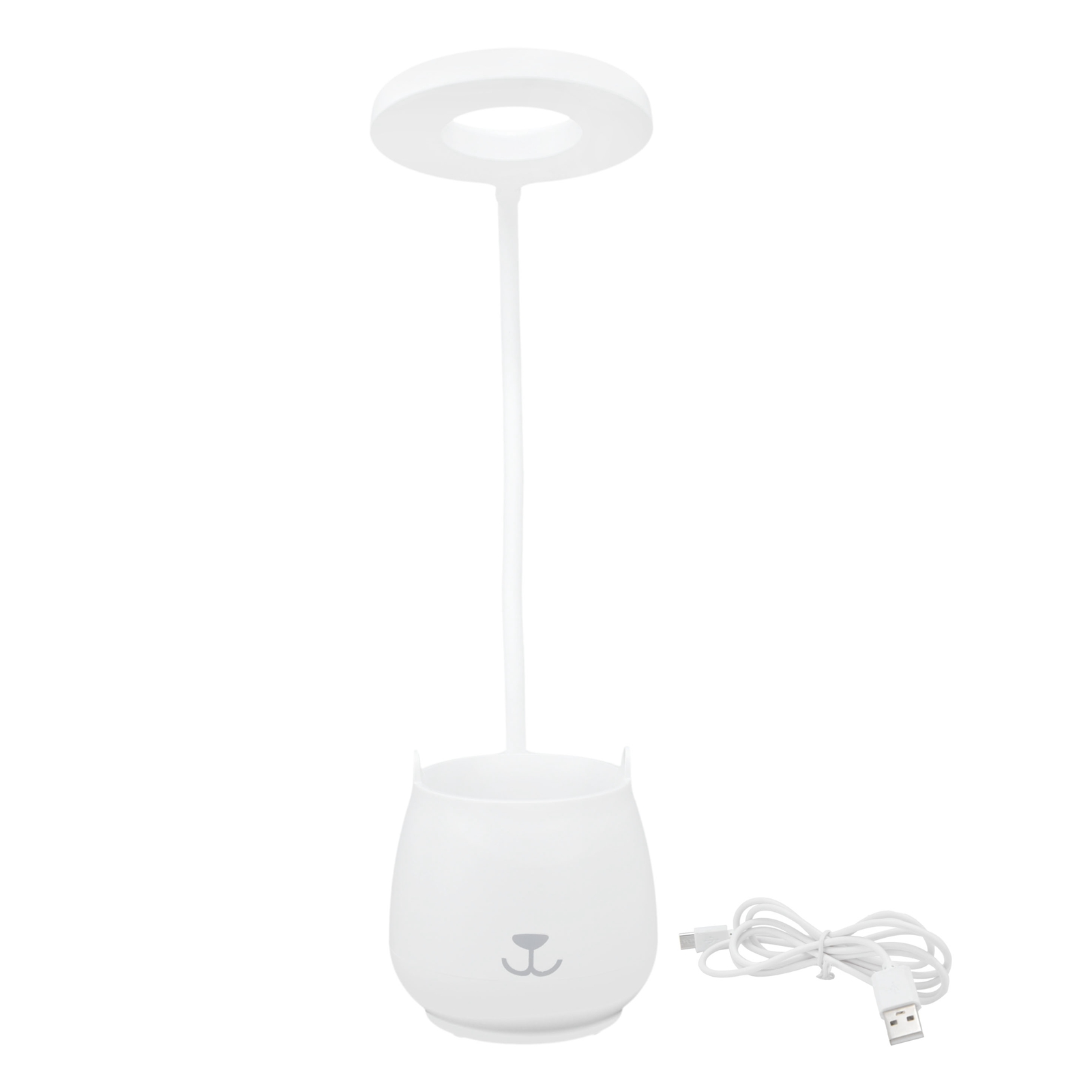 Wiederaufladbare Led-schreibtischlampe Mit Augenschutz, 3 Einstellbaren Lichtquellen, Usb-anschluss, Faltbar
