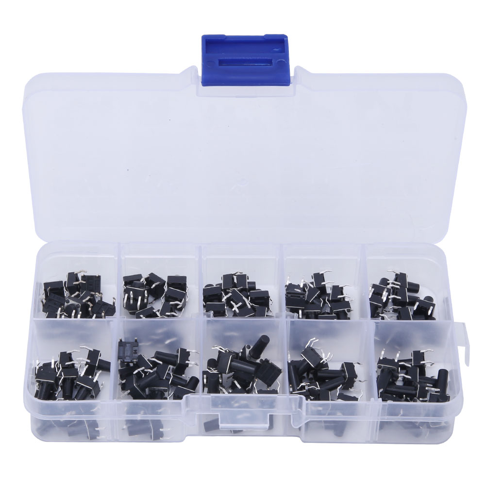 Berührungsschalter, 100er-packung, 6x6 Mikroschalter, Wasserdicht