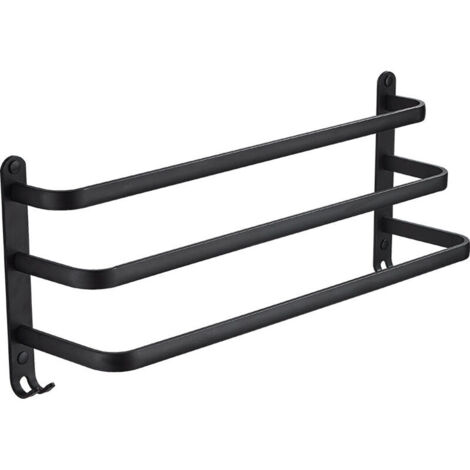 Aufbewahrungsregal Fürs Wohnzimmer – Wandmontierter Handtuchhalter Aus Aluminium – 50 X 24 X 14,4 Cm, 1 Stück