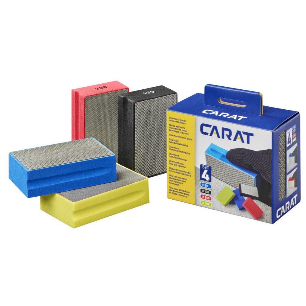 Carat Diamant Schleifblöcke Set 60 120 200 400 Körnung 4 Teilig Ehpset0400