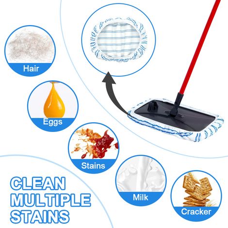Set Mit 2 Ersatzteilen Für Den O-cedar Mikrofaser-flachmopp, Moppzubehör Geeignet Für Die Trocken- Und Nassreinigung Im Haushalt.