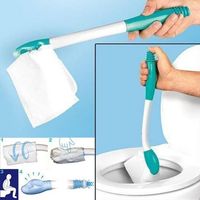 1 Toilettenwischer, Ergonomischer Griff, Aus Abs-kunststoff, 38 Cm Lang, Hilfsmittel Für Die Persönliche Hygiene