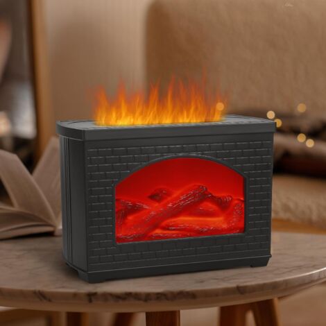 Aromatherapie-diffusor Mit Flammeneffekt, 270 Ml, Luftbefeuchter Mit Kamineffekt Und Automatischer Abschaltung Bei Wassermangel, Aromatherapie-diffusor Für Zuhause, Büro Usw.