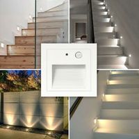 4 Led-wandeinbaustrahler, 3 W Mit Bewegungsmelder, Treppen- Und Stufenbeleuchtung, Für Den Innenbereich