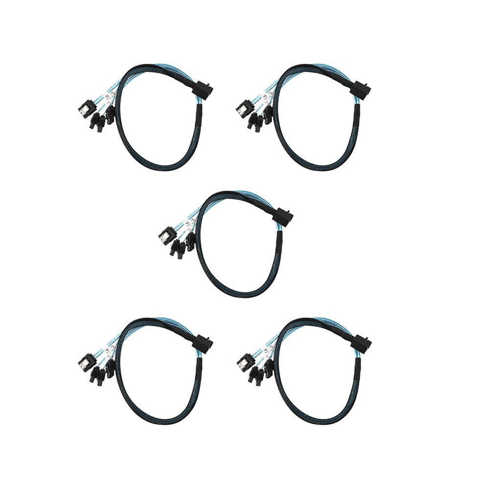 5x Internes Sas-kabel Auf Sff-8643 Frontabschluss Kompatibel Controller Festplatte 1.6 Fuß