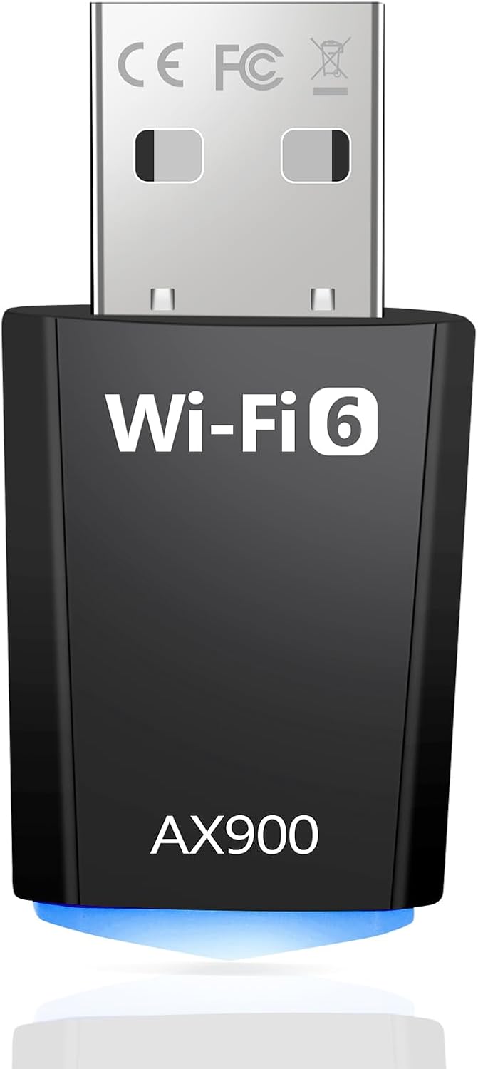 Wlan-dongle Für Pc, Ax900 Wifi 6 Usb-wlan-karte, Dualband, 5 Ghz, 2,4 Ghz, Usb-wlan-dongle, Wlan-adapter, Kompatibel Mit Windows 11/10/7