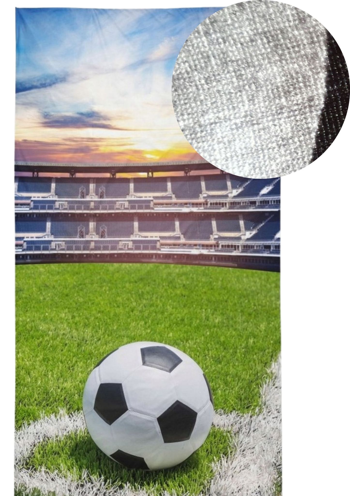 Kinderhandtuch 30x50, Klein, Für Kindergarten, Fußball, Baumwolle