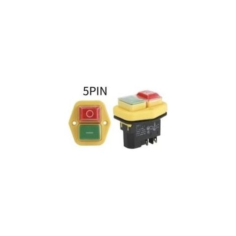 Elektromagnetischer Schalter Yh02-a, 220 V, 8 A, 220 V, 15 A, 4-polig, 5-polig, Werkzeugmaschinenausrüstung, Wasserdichte Abdeckung, Startknopf