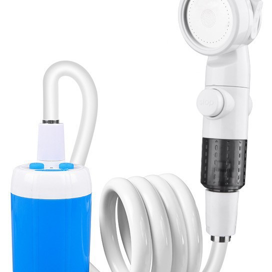 Tragbare Elektrische Campingdusche, 4000 Mah, Zwei Sprühmodi, Multifunktionaler Wassersprüher Für Haustierbaden, Autowäsche, Wandern, Strand Und Reisen