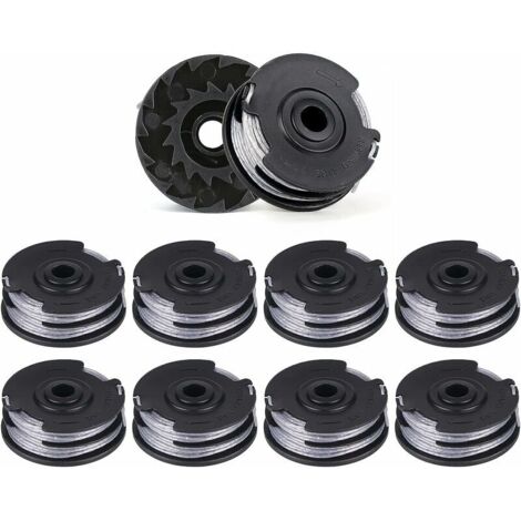 Packung Mit 10 Ersatzfadenspulen Für Doppelfaden-freischneider, Länge 6 M X 1,6 Mm, Passend Für Bosch Modelle Art 30-36 Li, Art 30, Art 27 Und Art 24.