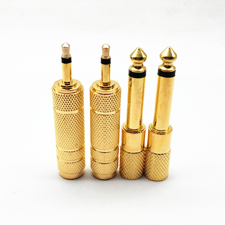 6,35-mm-klinkenstecker Auf 3,5-mm-aux-audioadapter Mit Vergoldeten Kontakten Für Kopfhörer/lautsprecher/gitarre/klavier