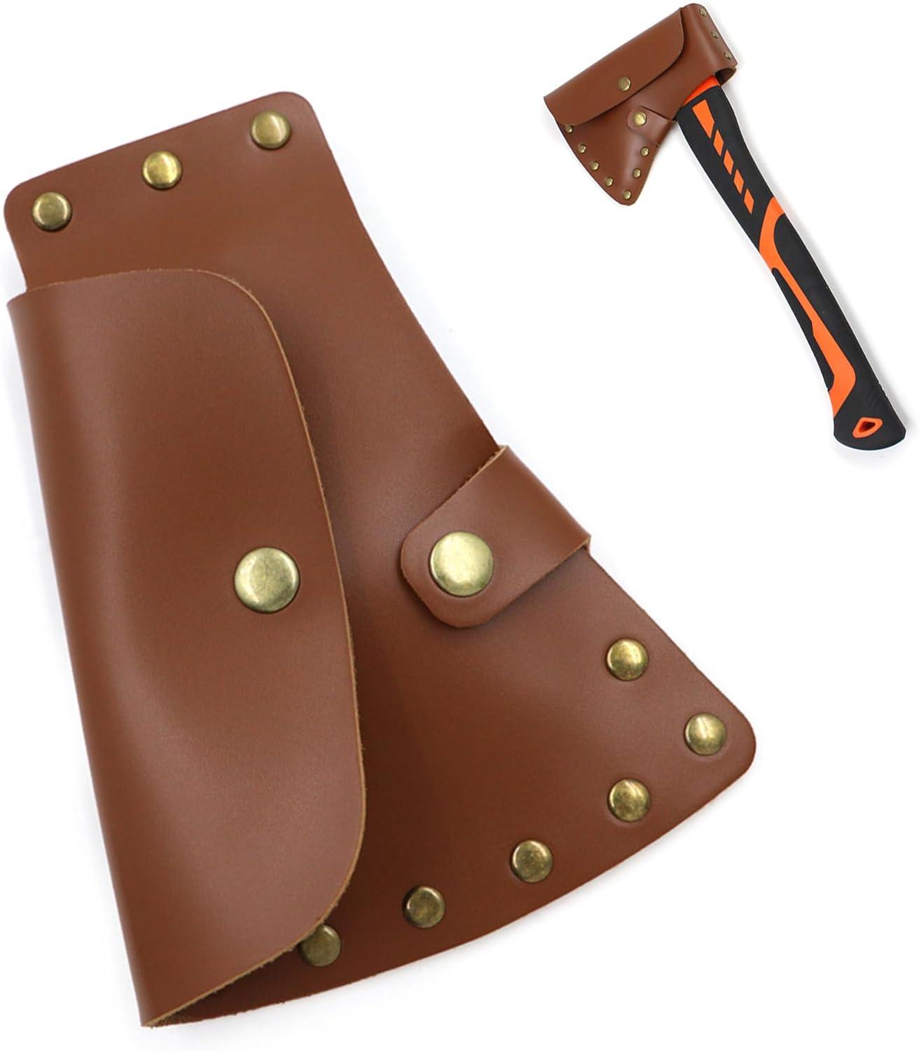 Leder-beilscheide, Axthülle, Schutzhülle Für Die Scheide, Leder-beilkopfhülle, Axtscheide Für Outdoor-aktivitäten, Camping, Wandern (b)