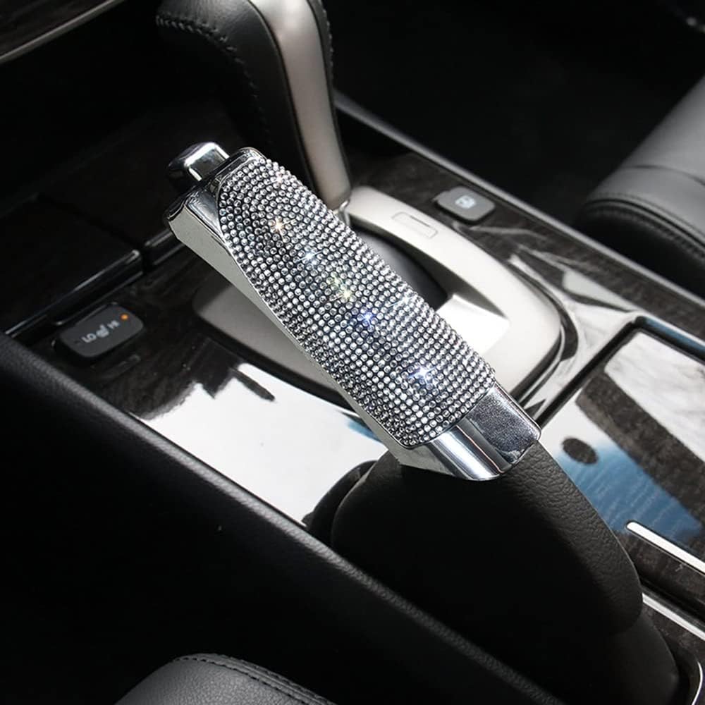 Handbremshebelabdeckung – Luxuriöse Dekoration – Glitzernde Strasssteine – Diamanten – Universeller Kristall – Handbremsgriffe – Autoinnenausstattung – Accessoires Für Frauen Und Mädchen