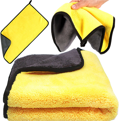 Alogy Autopflege-doppelseitiges Autohandtuch 30x60 Cm Velours-mikrofaser Zum Waschen Und Trocknen Von Autos