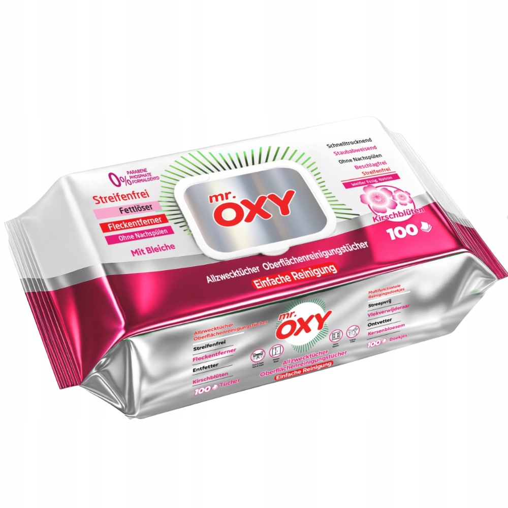 Mr. Oxy Feuchttücher – Kirschblütenduft