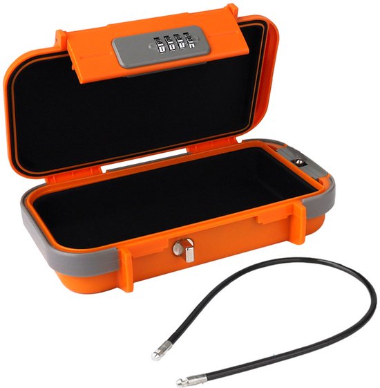Reisesafe – Mit 54 Cm Abnehmbarem Kabel – Safe – Zahlenschloss – Strandsafe – Tragbarer Safe – Mini-safe – Wasserdicht Und Diebstahlsicher – Geeignet Für Strand, Camping, Reisen, Sport Und Shopping –
