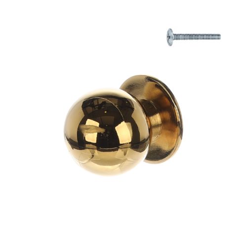 Riex Xk13 Runder, Polierter Goldener Möbelknopf