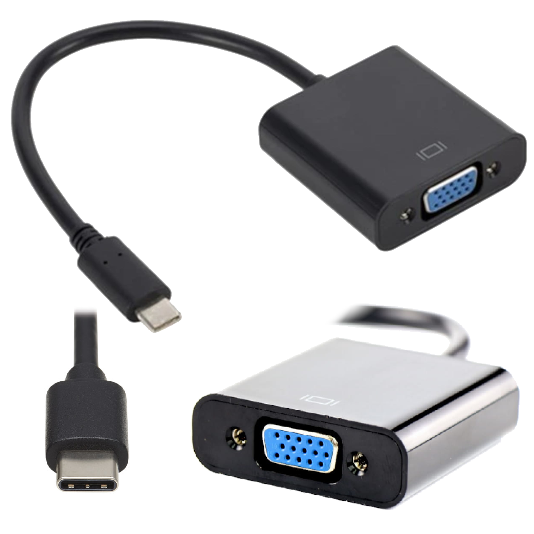 Usb 3.1 Typ-c Auf Vga Adapter Bildkonverter Laptop Pc