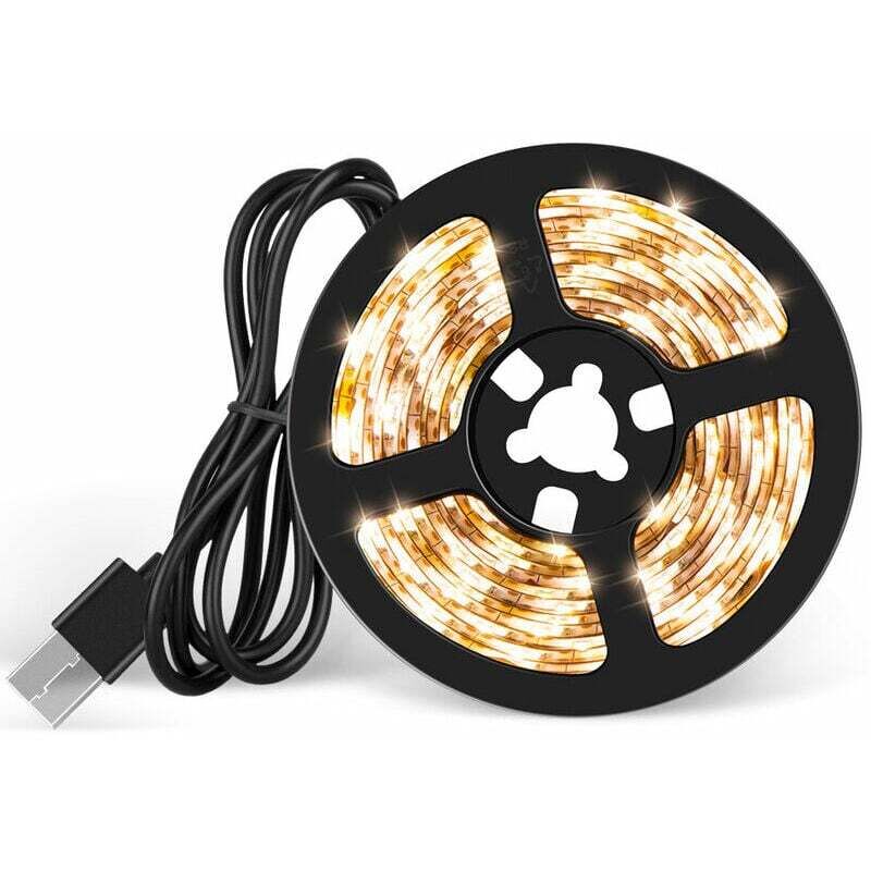 M Led-streifen, Warmweißer Led-streifen, 5 V Usb-lichtstreifen, Lightstrip 180 Leds, Dekorative Innenbeleuchtung Für Schrank, Schlafzimmer, Regal, Fernseher, Bar, Feiertagsdekoration (2 Stück)