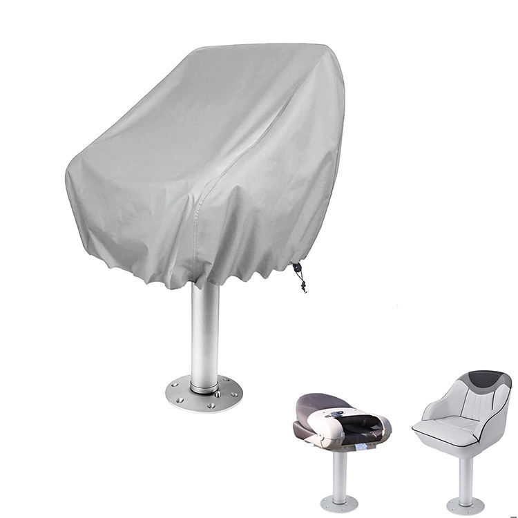 Zweiteiliger Bootssitzbezug – 56 X 61 X 64 Cm – Oxford-gewebe – Uv-beständig – Witterungsbeständig – Wasserabweisend – Staubabweisend – Mit Staubschutzhülle – Mit Verstellbarem Kordelzug Für Die Meist